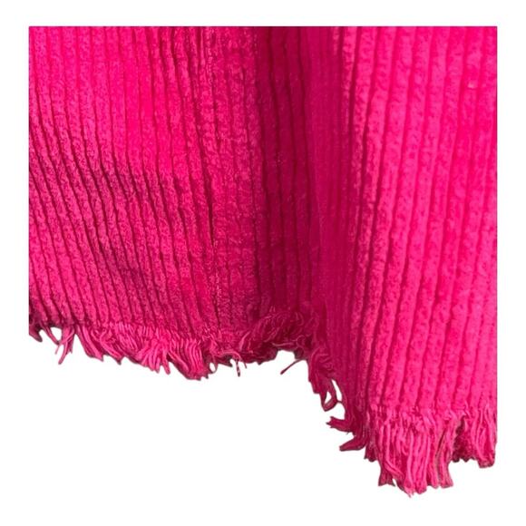 RACHEL‎ Rachel Roy Destructed Hem Corduroy Jacket in Lotus Pink Size XXL NWT - Picture 9 of 12